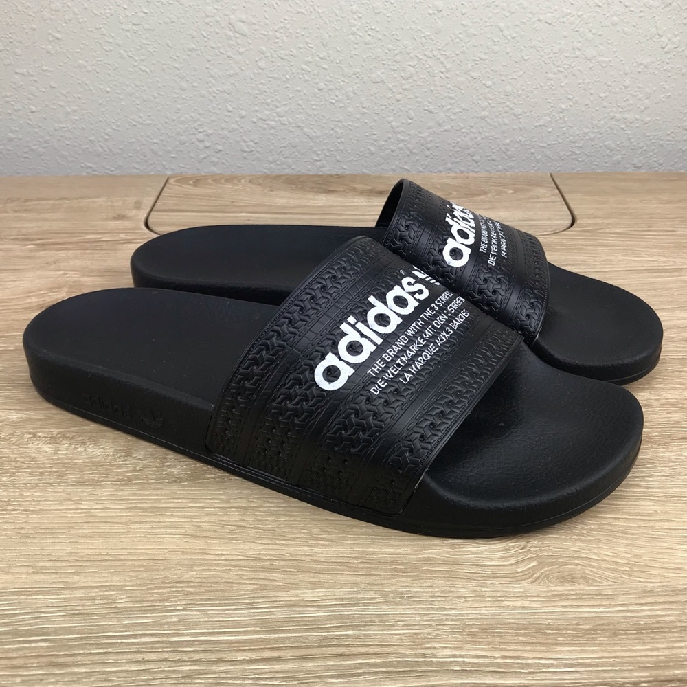 Adidas adilette slides Sz 11